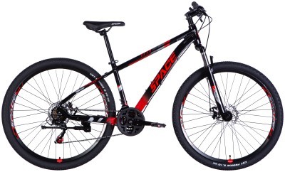 Велосипед AL 29" SPACE MERCURY DD FR рама-16" черно-красный 2025