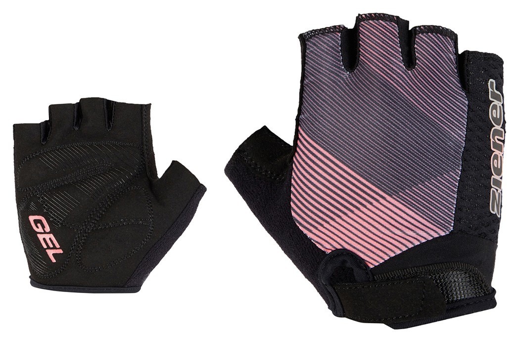 Ziener велоперчатки Chadi Jr black-powder blush L, укр, укр