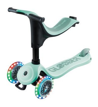 Самокат GLOBBER серії GO UP SPORTY 360 м"ятно-фісташковий, до 20/50кг 1+, колеса з підсв.