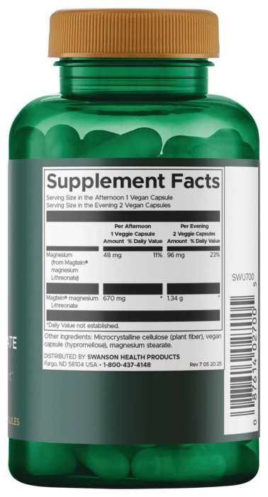 Magnesium L-Theonate - 90veg caps