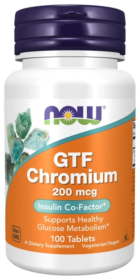 GTF Chromium 200mcg - 100 tabs