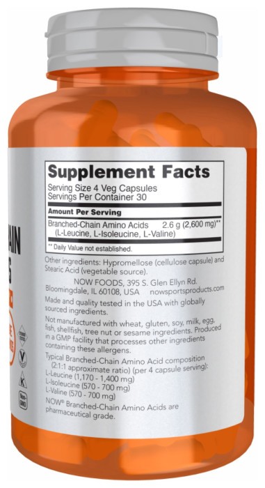 Branched-Chain Amino Acids - 240 vcaps