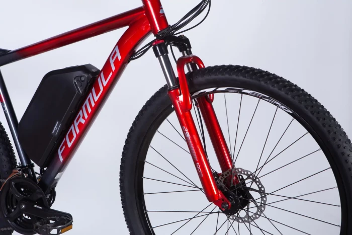 Велосипед з електроприводом 29" AL Formula eF-1 DD CS рама-21" 48B 17.5А*г 500Вт червоно-сріблястий 2026