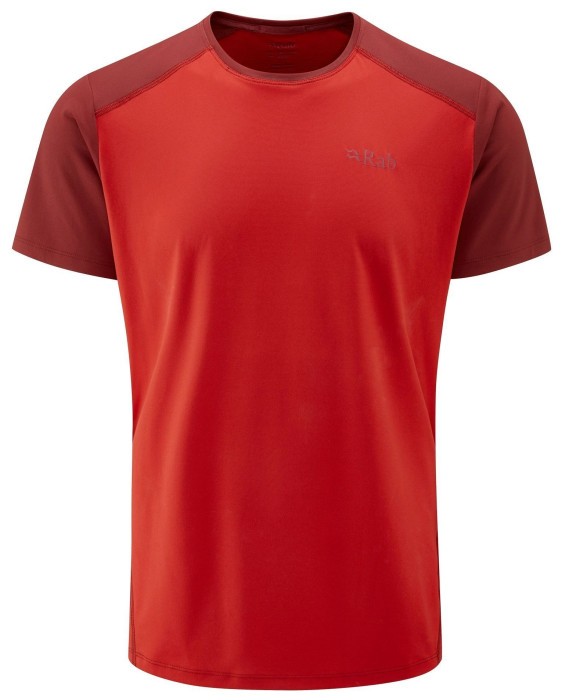 Футболка чоловіча Rab Force Tee, Ascent Red/Oxblood Red, M