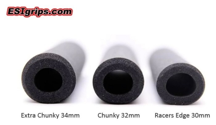 Грипсы ESI Racer's Edge Gray (серые)