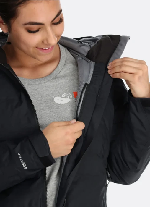 Зимняя куртка-парка женская Rab Valiance Parka W Black, M