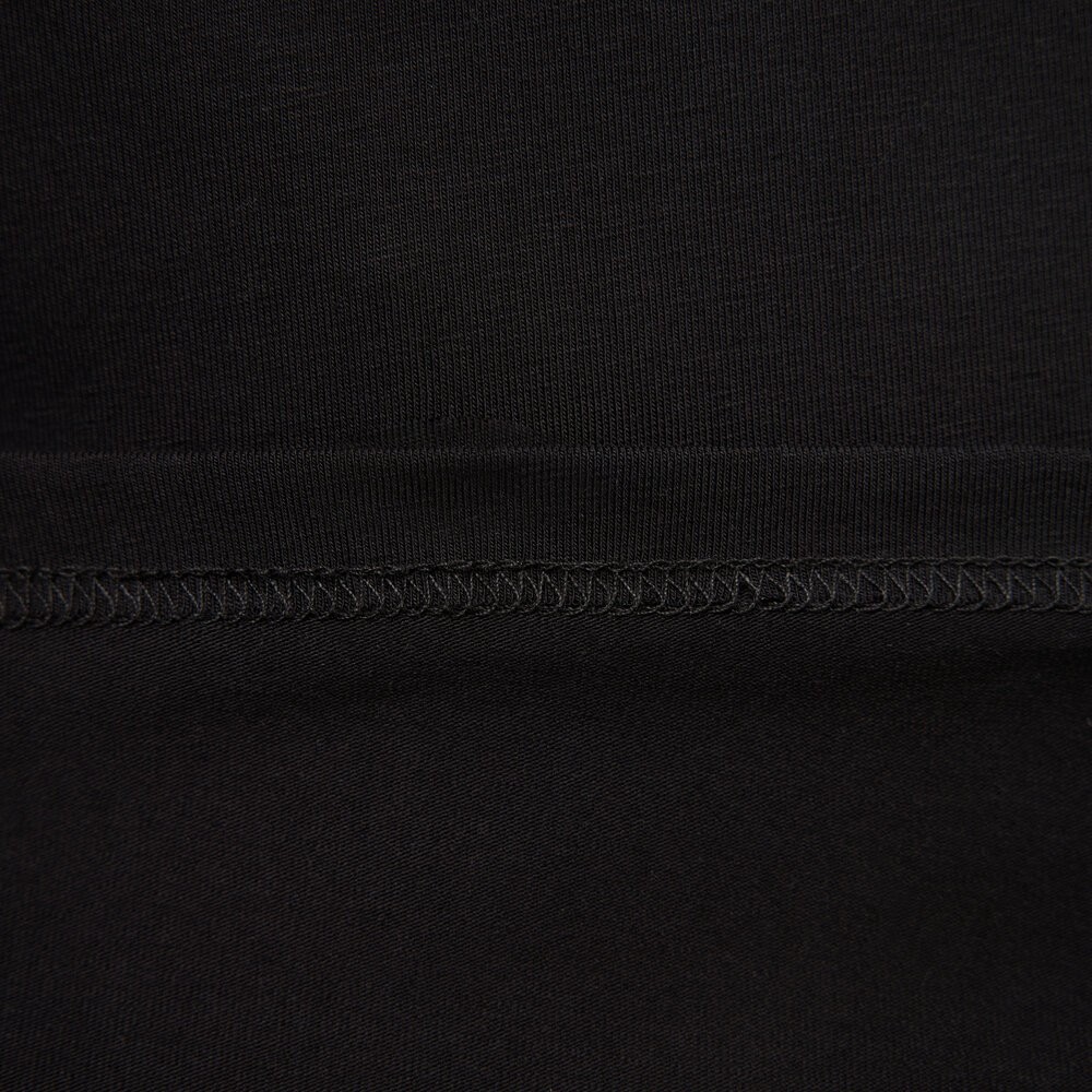 Черный мужской лонгсов Pobedov Dune. Черная мужская кофта из кулира