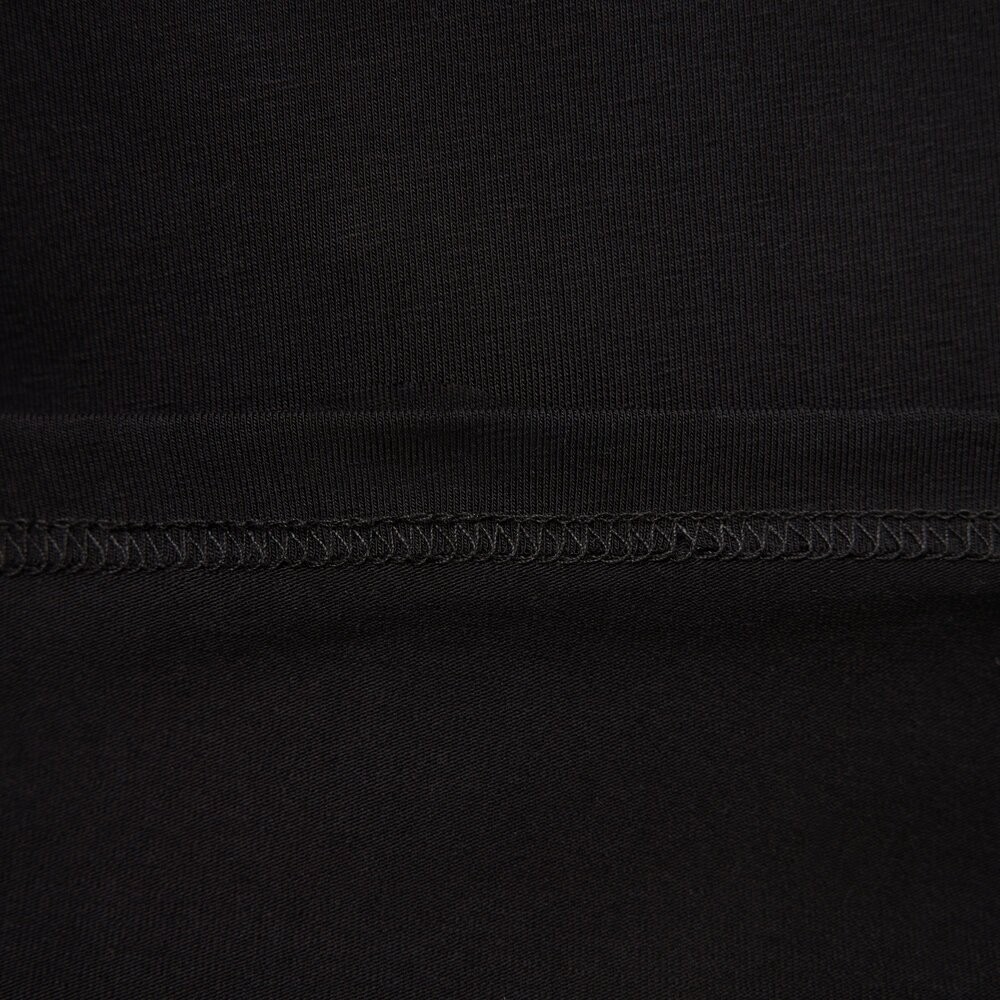 Черный мужской лонгсов Pobedov Dune. Черная мужская кофта из кулира