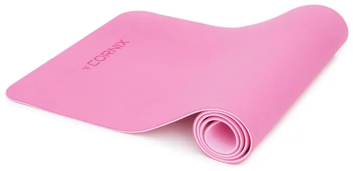 Коврики спортивные Cornix TPE 183 x 61 x 0.6 см для йоги и фитнеса XR-0005 Pink/Rose