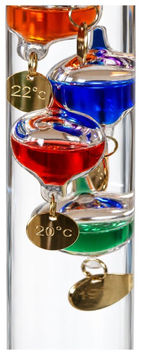 Термометр Галілея Moller 42 cm 7 balls Multicolored/Gold (106333)