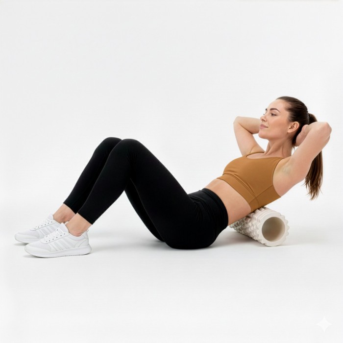 Масажний ролик Actiget EVA 33 x 13.5 см (валик, роллер) ACT0032 Biege