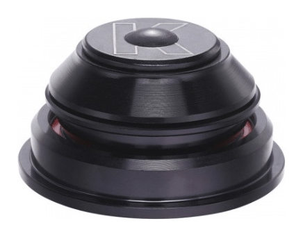 Рульова колонка б/різьб. п/інтегр. 1-1/8”-1.5”" KENLI KL-B332 на пром. підшипн. чорний (м) з перехідником на вилку (tapered) (чорний (м)), укр, укр