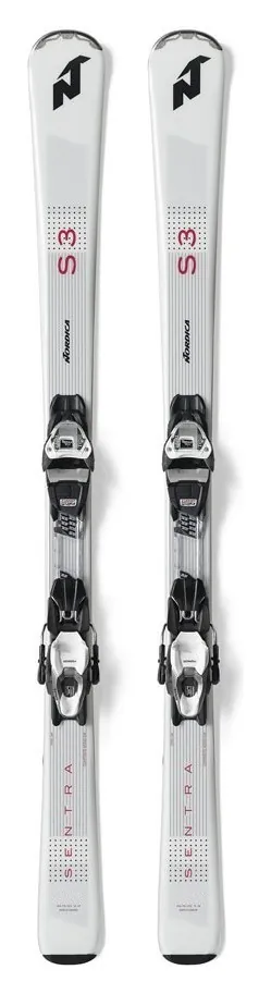 Лижі гірські комплект Nordica SENTRA S2 FDT+TP2 COMP10 156см White/grey/black (0A0270+0C8020SB002) (156 см black, grey, white)