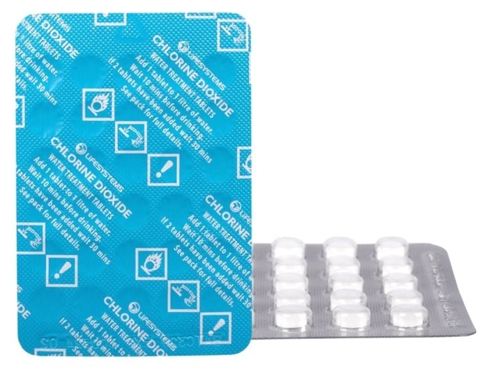 Таблетки для дезинфекции воды Lifesystems Chlorine Dioxide