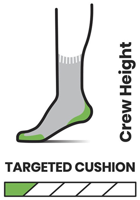 Шкарпетки чоловічі Smartwool Hike Targeted Cushion Crew, Black, M