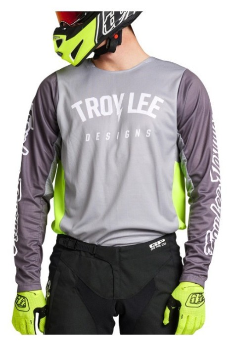 Мото джерсі TLD GP PRO JERSEY BOLTZ [SILVER/GLO GREEN] XXL