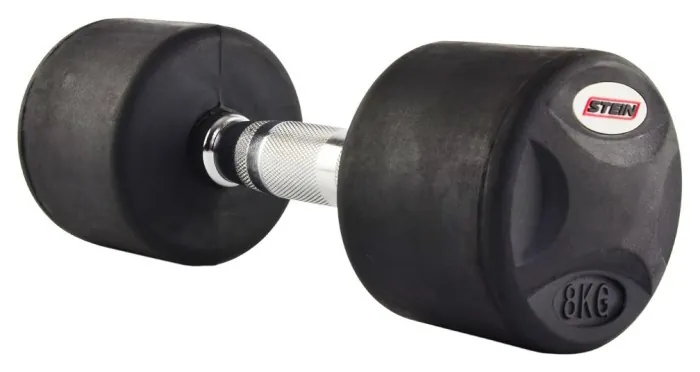 Гантель прорезиненный Stein 8 кг
