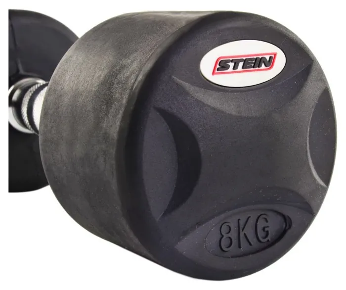 Гантель прорезиненный Stein 8 кг