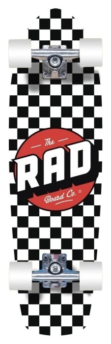 RAD круїзер Retro Checker Cruiser Skateboard 28" - Black, укр, укр