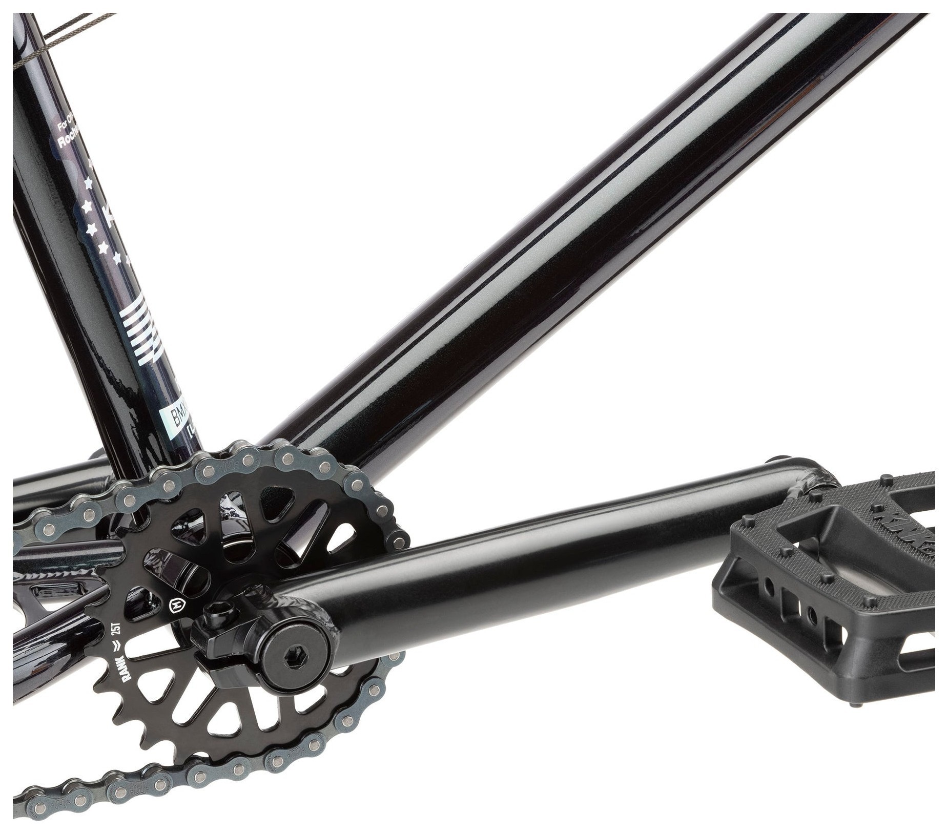 Велосипед KINK BMX LAUNCH 20" 2022 Gloss Iridescent Black