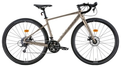Велосипед 28" Leon GR-90 DD 2022 (бежевый с серым)