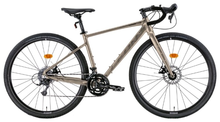 Велосипед 28" Leon GR-90 DD 2022 (бежевый с серым)