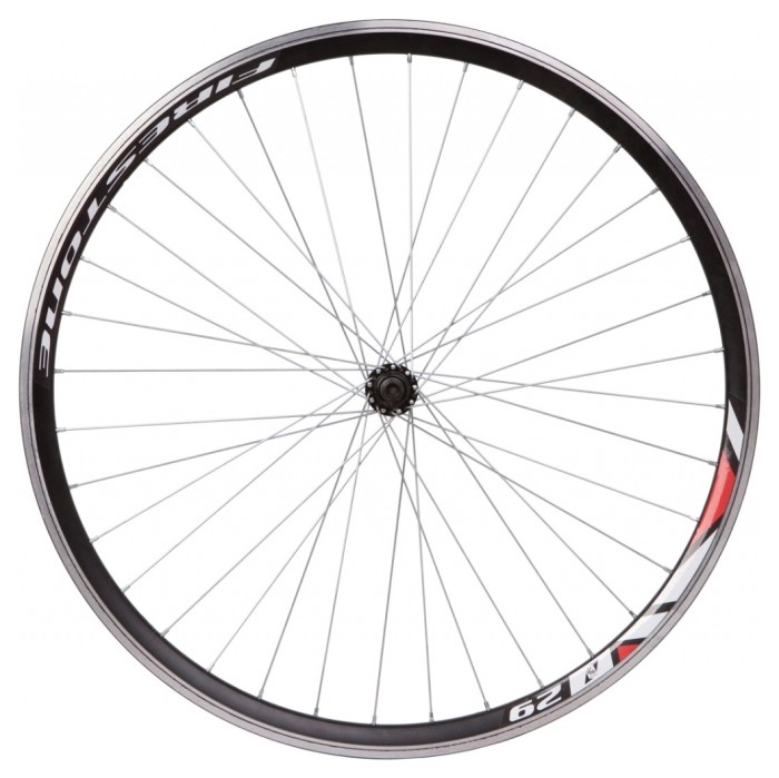 Колесо пров. VLT 26" AL 36H двост. з проточкою під V-br; Втулка SHUNFENG SF-HB03F чорн. на гайках, укр, укр