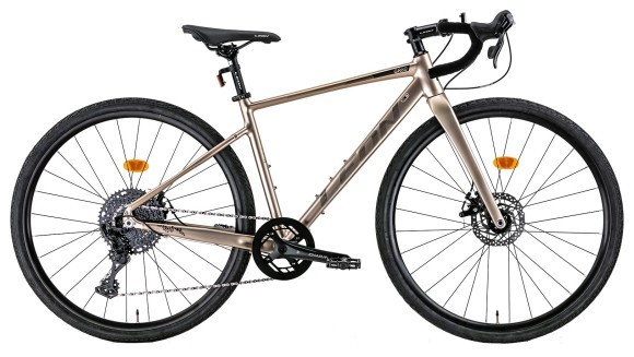 Велосипед 28" Leon GR-80 DD рама- 2022 (бежевый с серым)