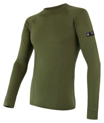 Термофутболка чоловіча Sensor Merino Active LS safari 17200019, SM11MA-safari