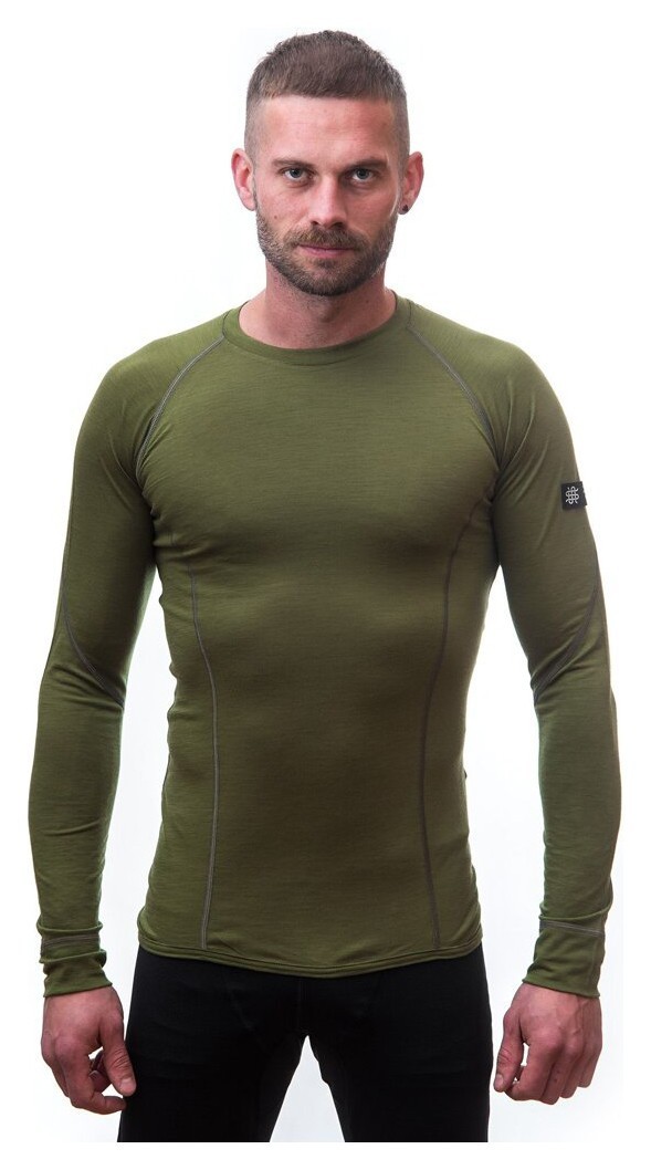Термофутболка чоловіча Sensor Merino Active LS safari 17200019, SM11MA-safari