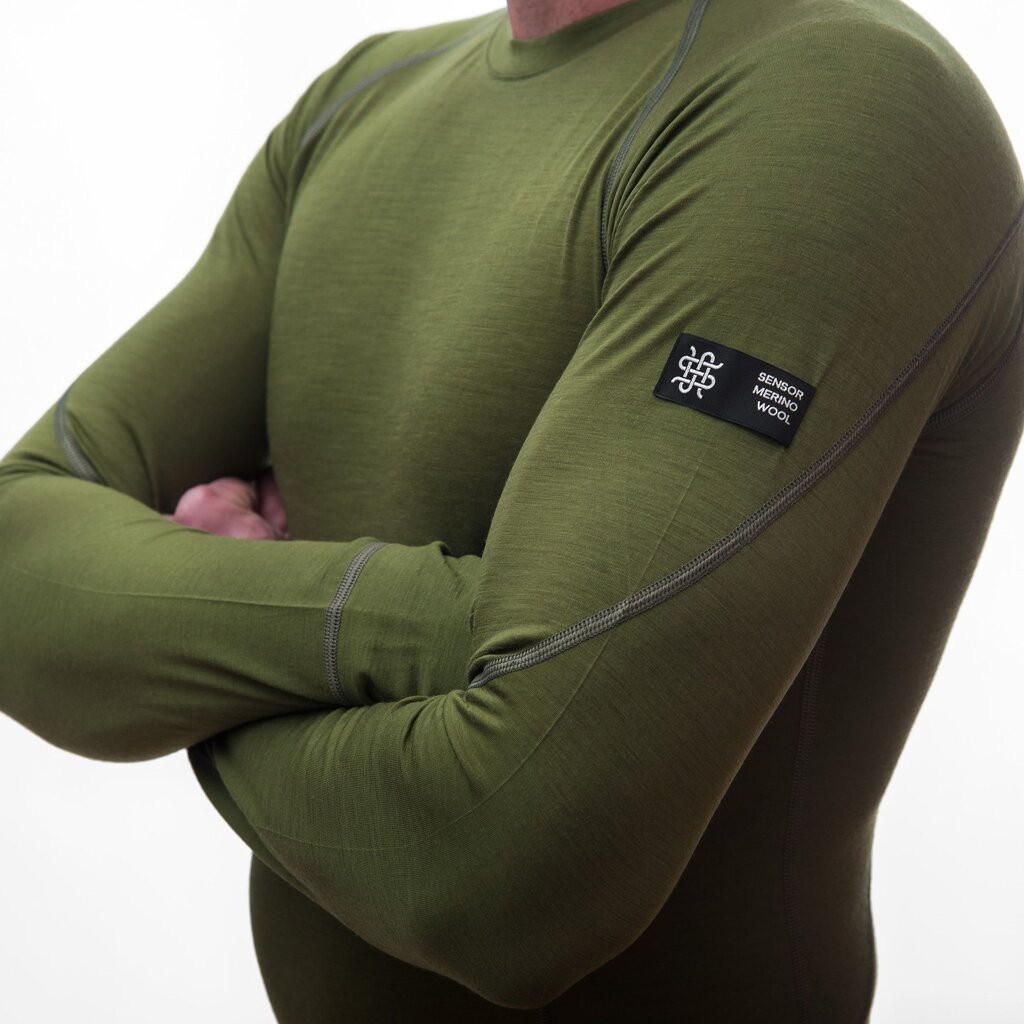 Термофутболка чоловіча Sensor Merino Active LS safari 17200019, SM11MA-safari, укр, укр