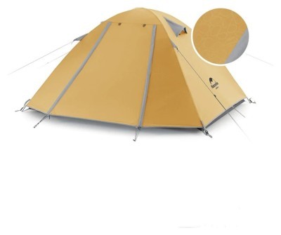 Палатка двухместная Naturehike P-Series NH18Z022-P 210T/65D, желтая