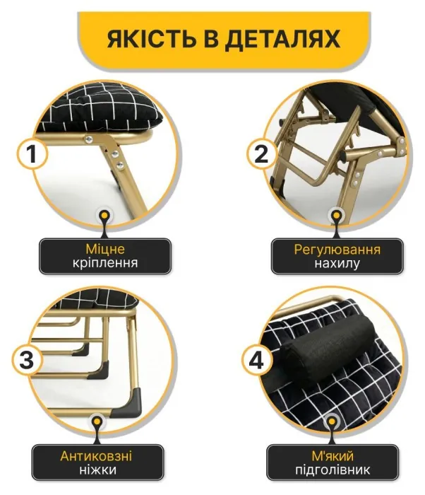 Розкладне ліжко (розкладачка) з оксамитовим матрацом і подушкою LEOBRO (LB-FB-B3-PAT)