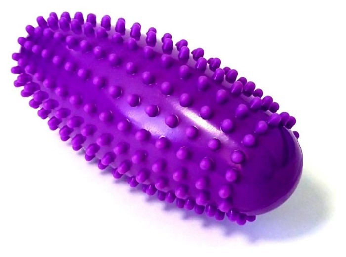Масажний ролик Almond EasyFit овальний з шипами фіолетовий, укр, укр