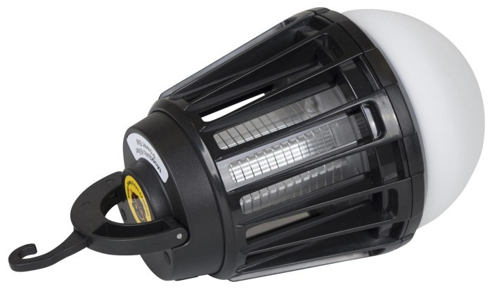 Фонарь-истребитель насекомых Bo-Camp Atom WP Rechargable 180 Lumen Black (5818804)