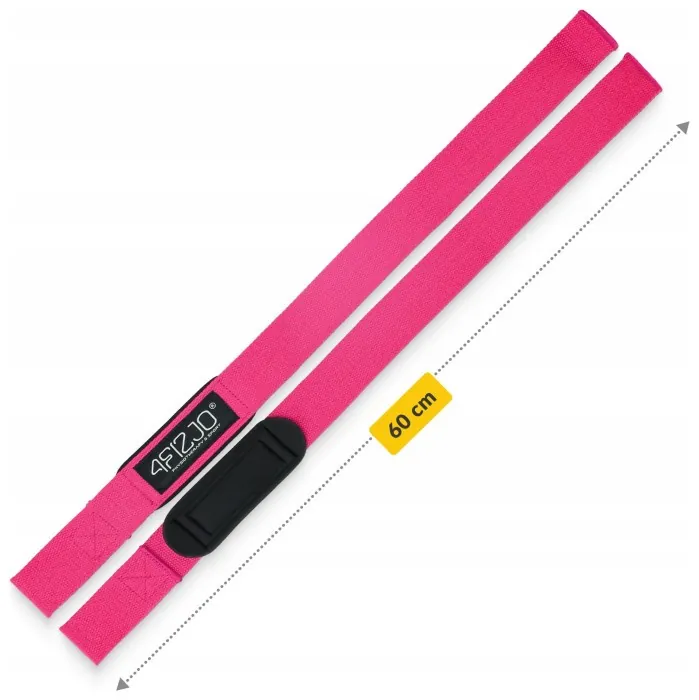 Лямки для станової тяги 4FIZJO Deadlift Straps Pink (P-5905973402293)