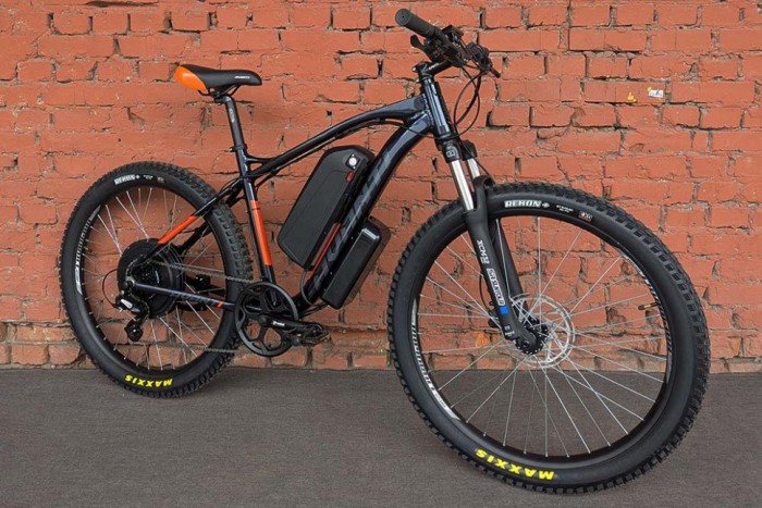 Електровелосипед гірський 27.5" Avanti E-Boost 650B+ MXUS 1000W Blue-Orange (2026) 19"