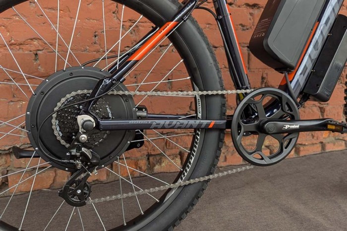 Електровелосипед гірський 27.5" Avanti E-Boost 650B+ MXUS 1000W Blue-Orange (2026) 19"