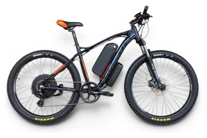 Електровелосипед гірський 27.5" Avanti E-Boost 650B+ MXUS 1000W Blue-Orange (2026) 19"