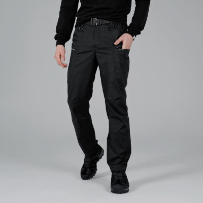 Брюки мужские Slavni реп стоп черные, Брюки мужские повседневные Slavni Revolt черные