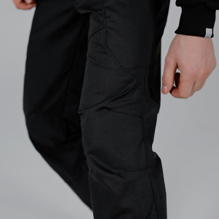 Брюки мужские Slavni реп стоп черные, Брюки мужские повседневные Slavni Revolt черные