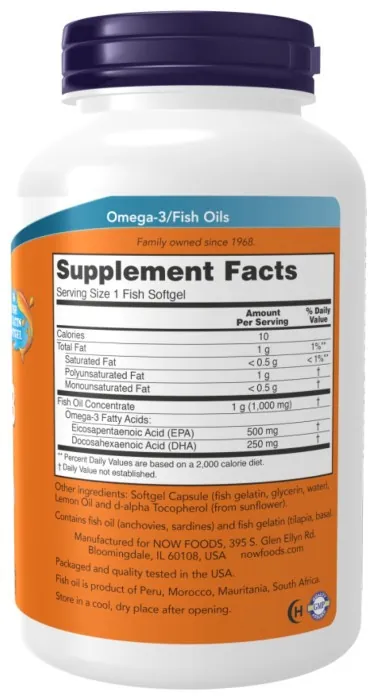 Ultra Omega-3 FO 500/250 Fish Gelatin - 180 Softgels