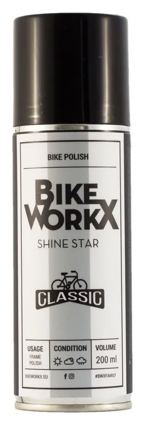 Шампунь BikeWorkX Shine Star спрей 200 мл. (OBOD_SHINE/200)