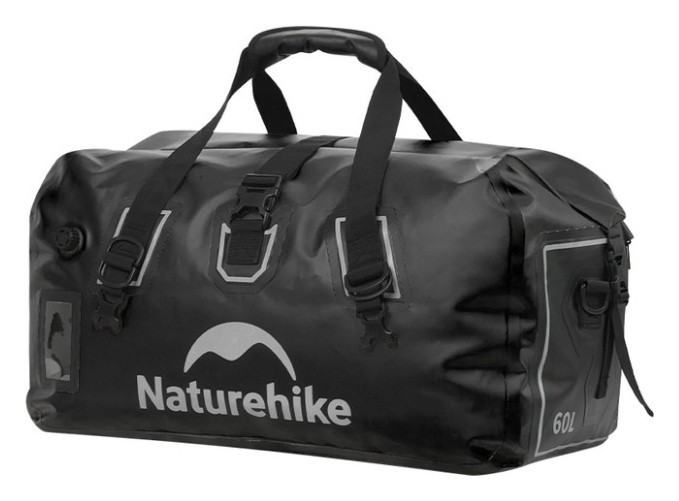 Водонепроникна дорожня сумка Naturehike CNK2450XB015, 60 л, чорна, укр, укр