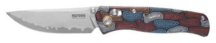 Ніж складаний SRM Medal 255L-GQ2, різнобарвний