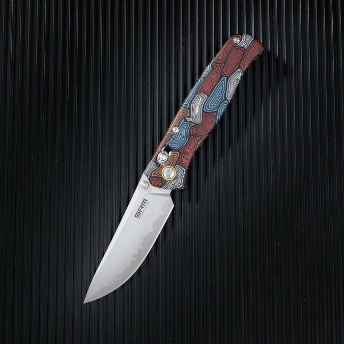 Ніж складаний SRM Medal 255L-GQ2, різнобарвний, укр, укр