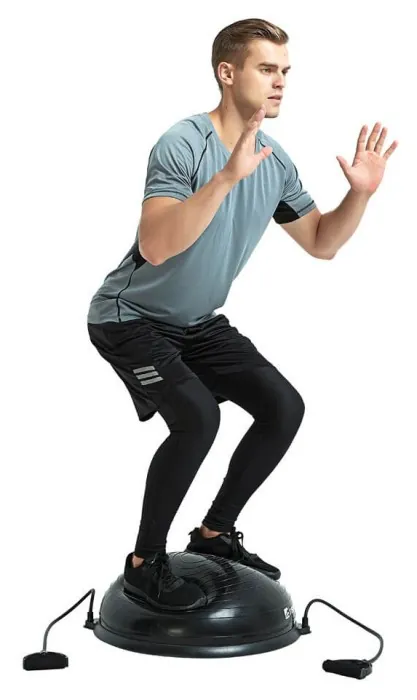 Подушка для балансування з підсиленням inSPORTline Dome UNI - коричневий