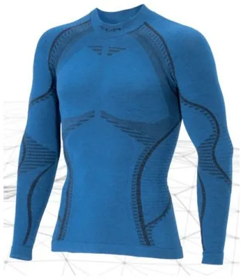 Чоловіча термофутболка з довгим рукавом Accapi Ergowool, XL/XXL, Blue/Black