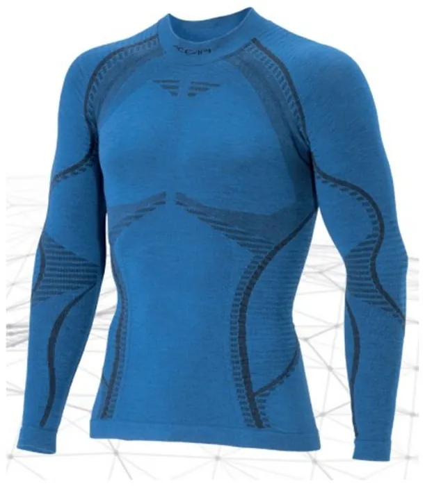 Чоловіча термофутболка з довгим рукавом Accapi Ergowool, XL/XXL, Blue/Black