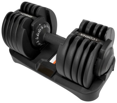 Гантеля з регульованою вагою Cornix 2.5-24 кг XR-0405 Black